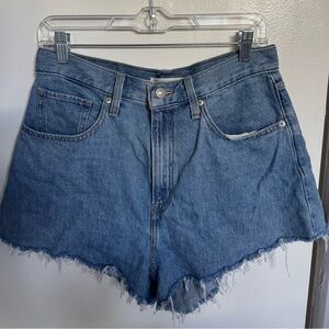 Levi’s Denim High Waisted Mom Shorts